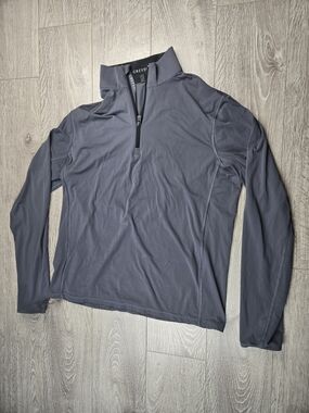 Greyson Golf Tate Mens Pullover Size S Gray Performance Quarter Zip Stretch Wolf